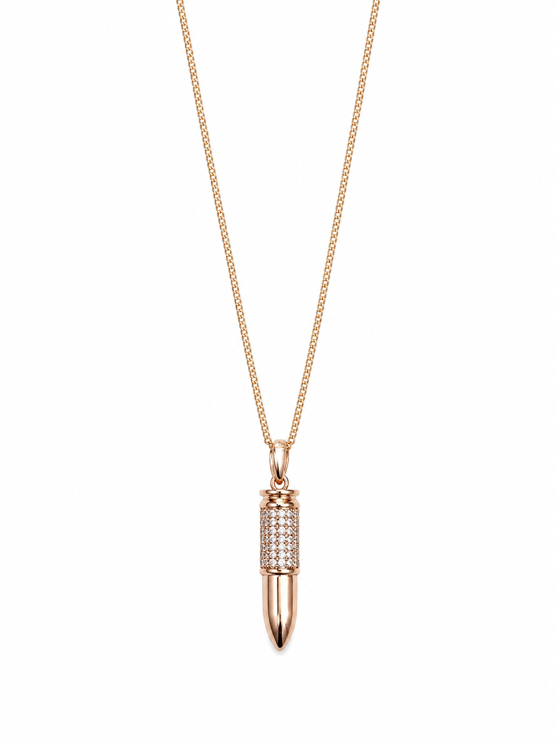 Collier Peace Bullet - Laiton doré