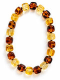 Collier Chloé - Léopard et Jaune - Fait main, perles en résine