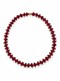Collier Fruits Rouges - Fait main, perles de verre