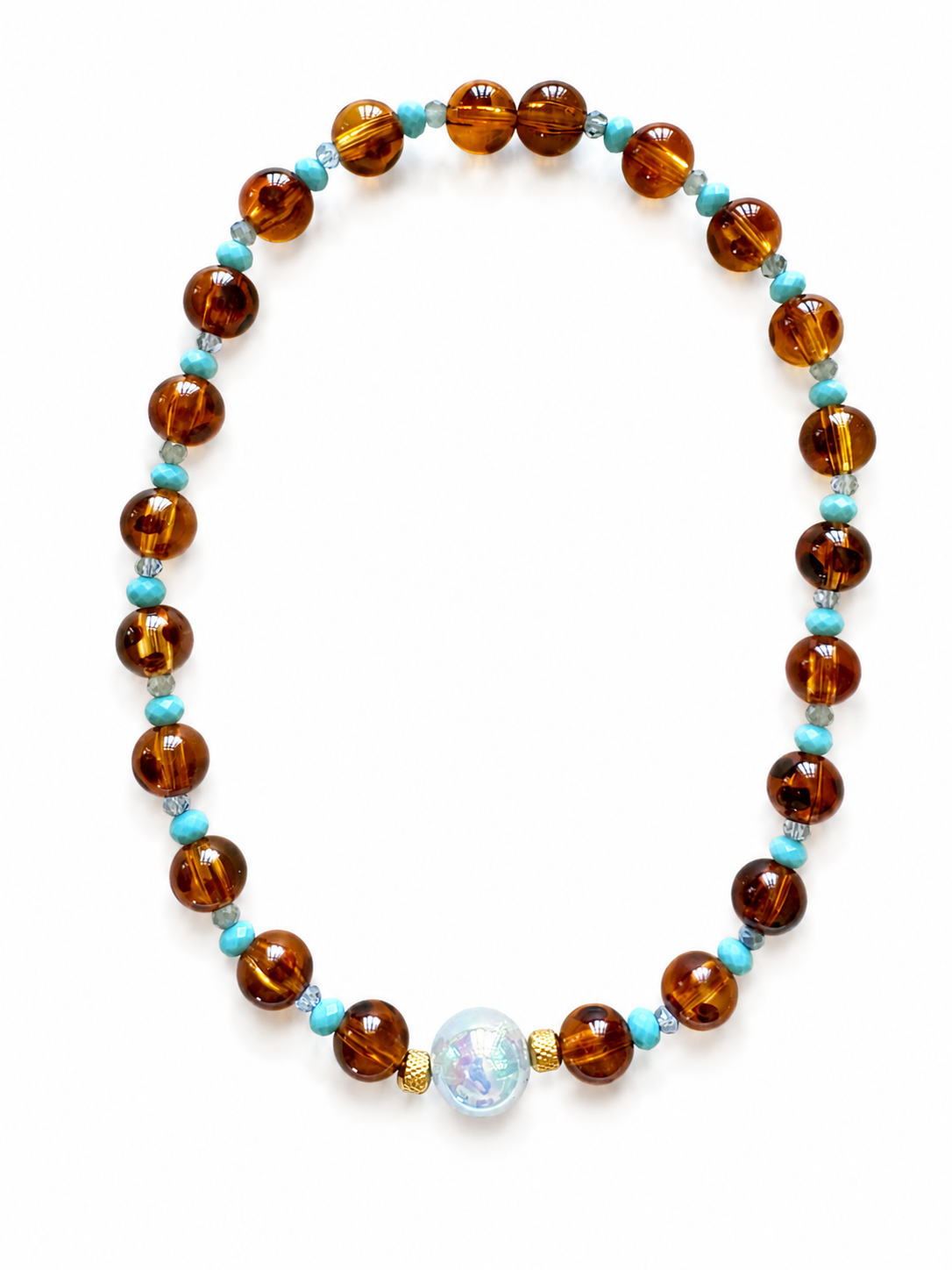 Collier Coco Bleu - Fait main