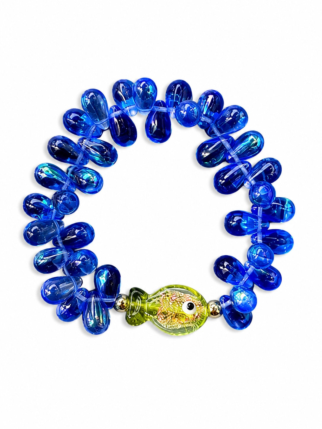 Bracelet Fishy Bleu - Fait main