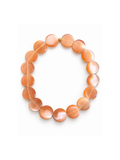 Collier Galet - Orange - Fait main, perles de verre