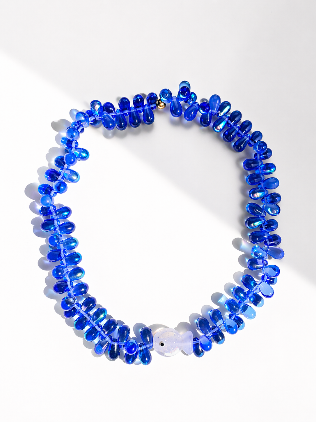 Collier Fishy Bleu - Fait main