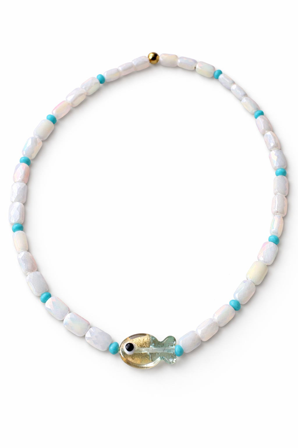 Collier Biarritz - Fait main - Poisson en verre