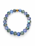 Bracelet Elsa - Bleu, vert - Fait main