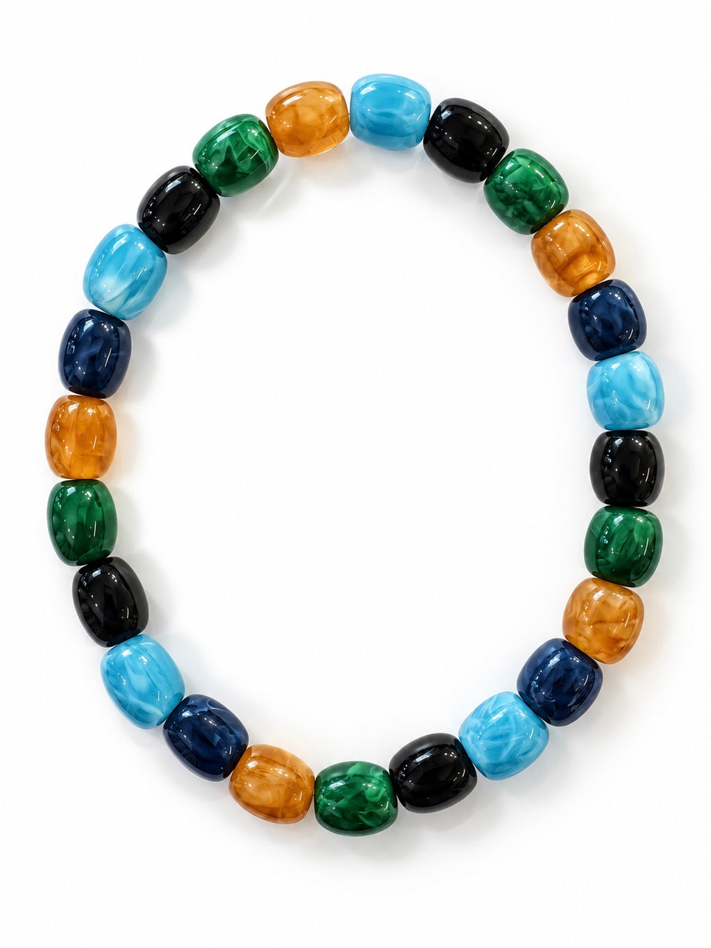 Collier Naomi - Multicolore - Fait main, perles en résine