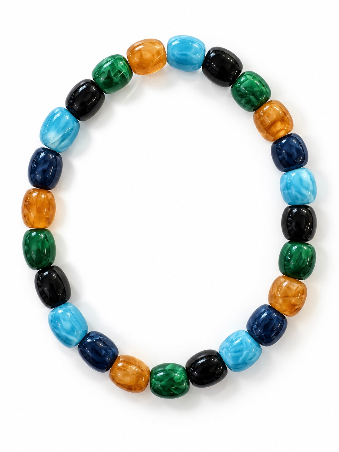 Collier Naomi - Multicolore - Fait main, perles en résine