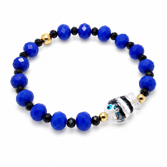 Bracelet Fish Bleu Roi - Fait main