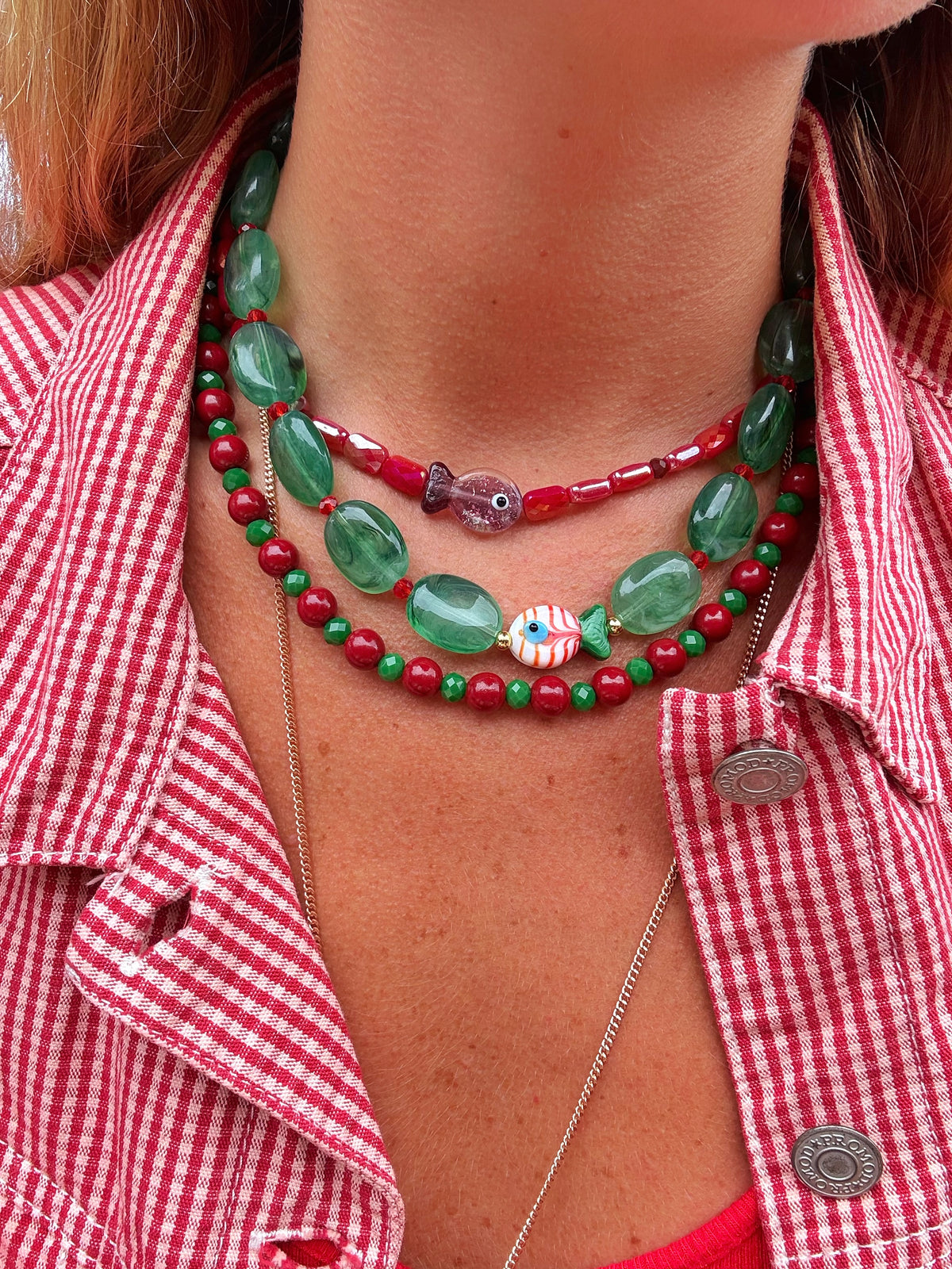 Collier Euskal Koloreak - Fait main