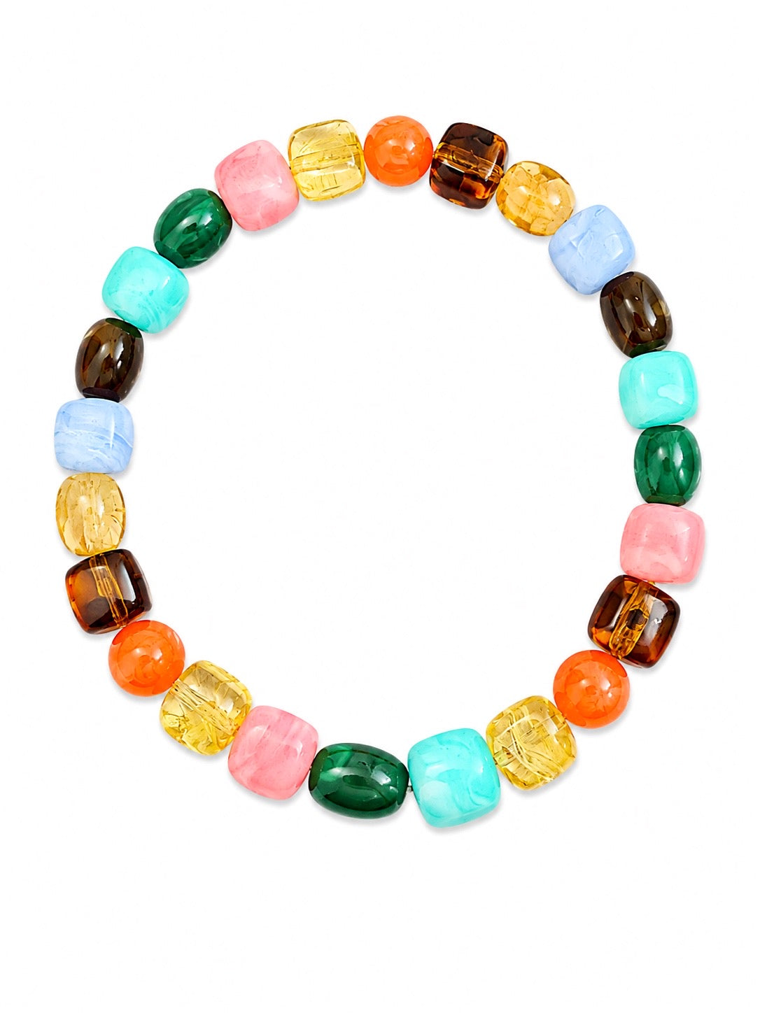 Collier Suzie - Multicolore - Fait main, perles de verre