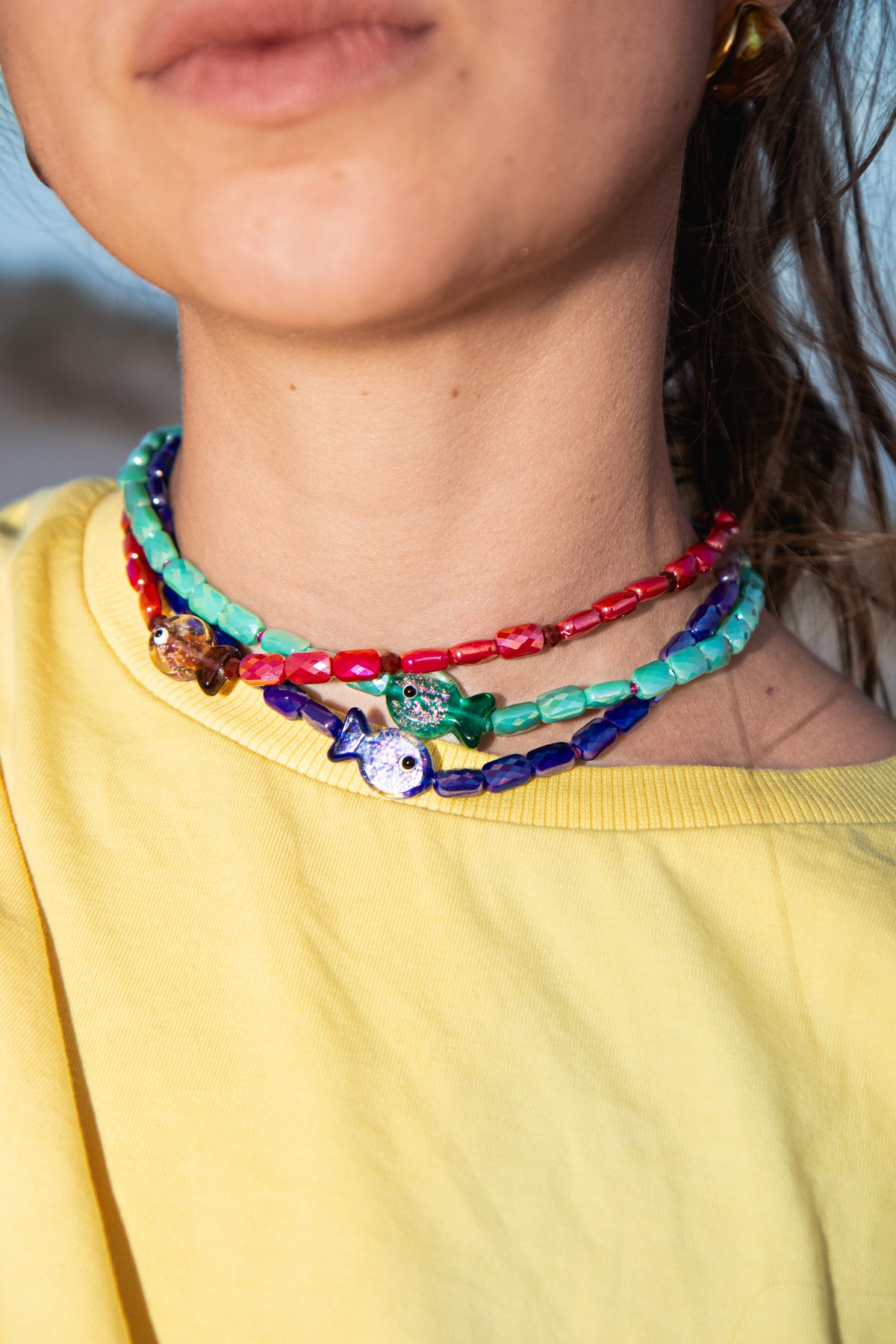 Collier Biarritz - Fait main - Poisson en verre