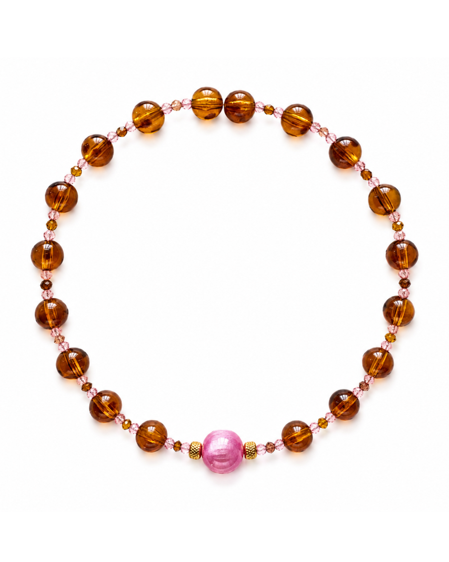 Collier Coco Rose - Fait main