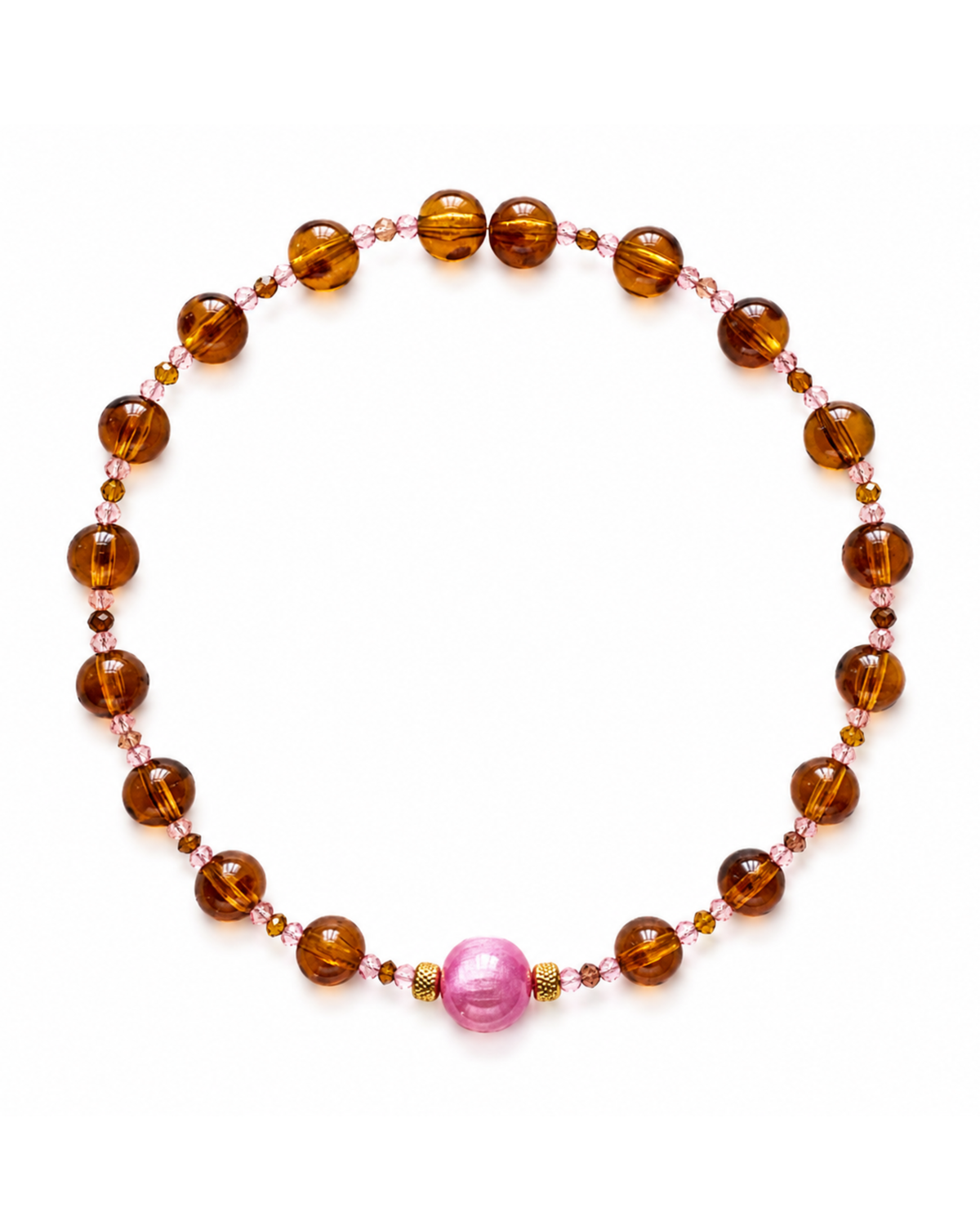 Collier Coco Rose - Fait main