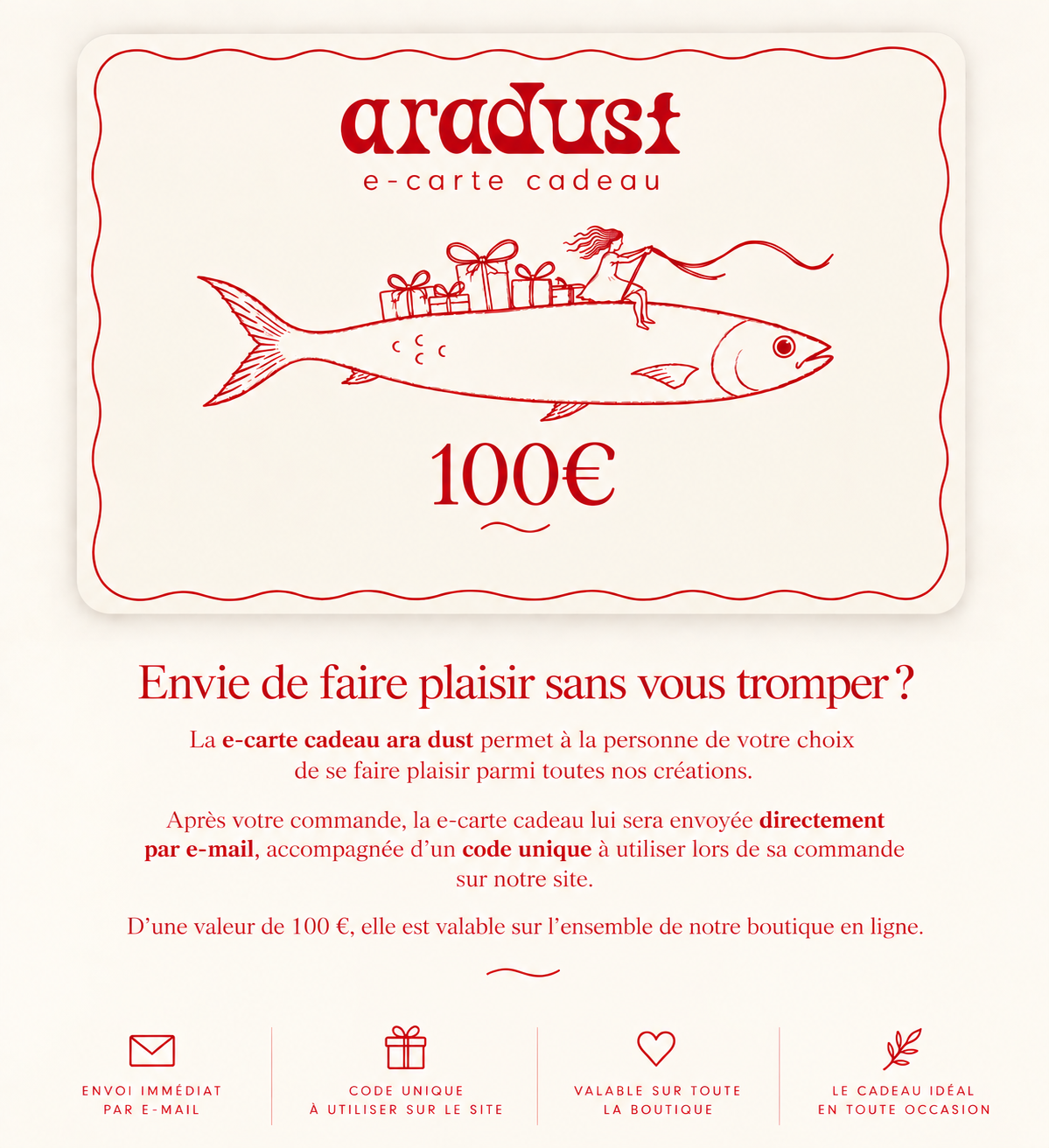 E-Carte Cadeau aradust
