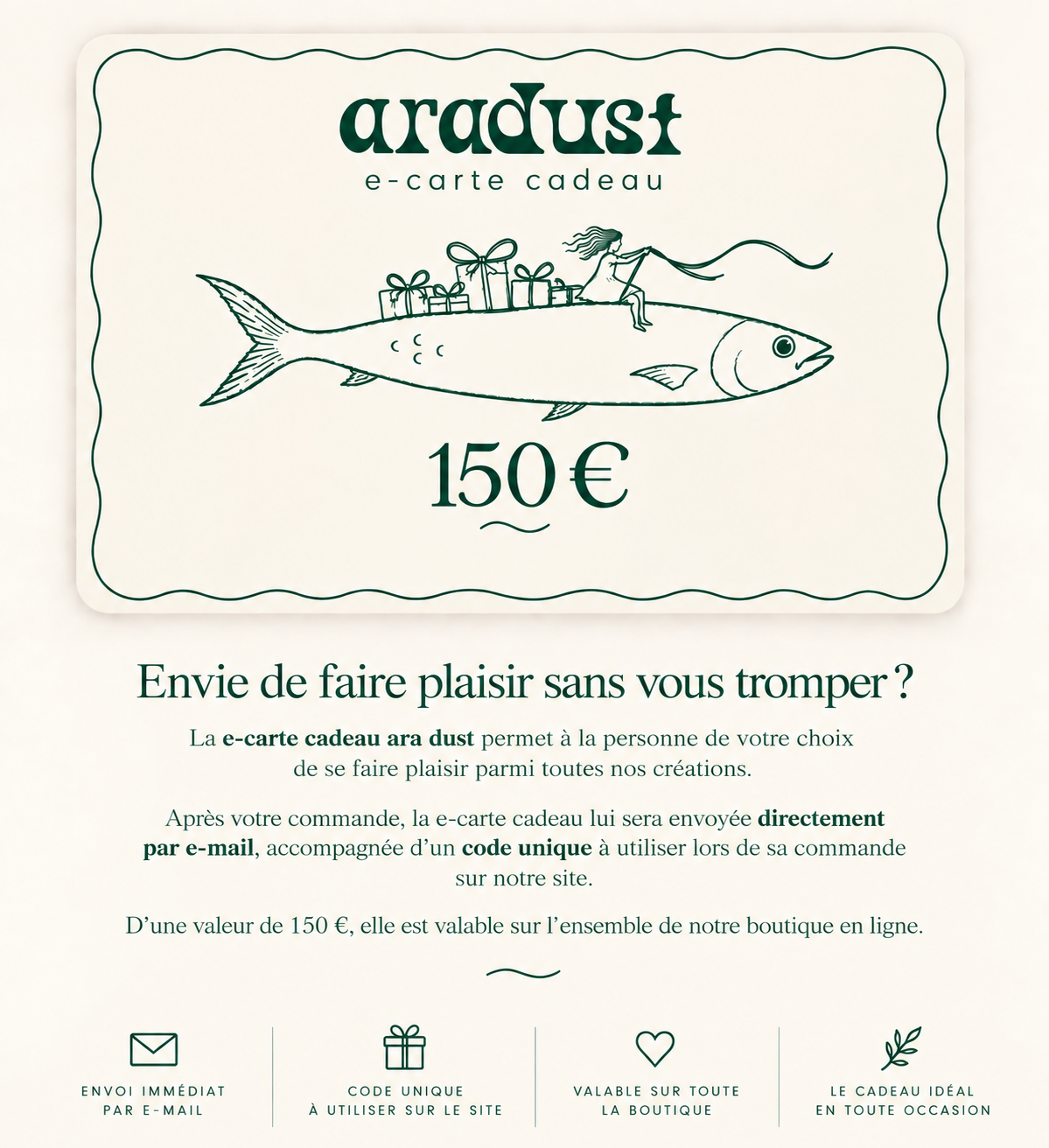 E-Carte Cadeau aradust