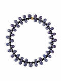 Collier Gouttes fin - Lavande - Fait main, perles de verre