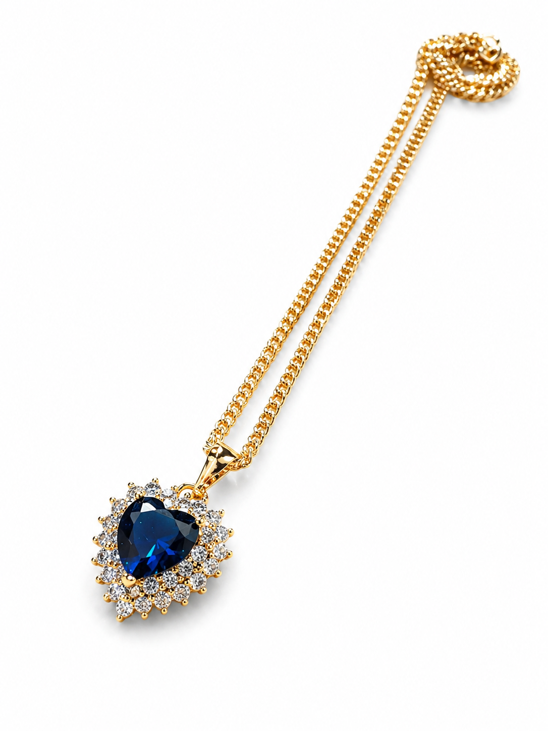 Collier Ocean’s heart - Laiton doré