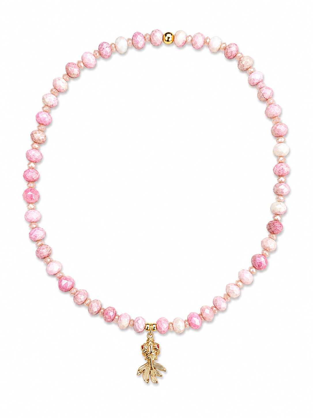 Collier Nath rose - Fait main