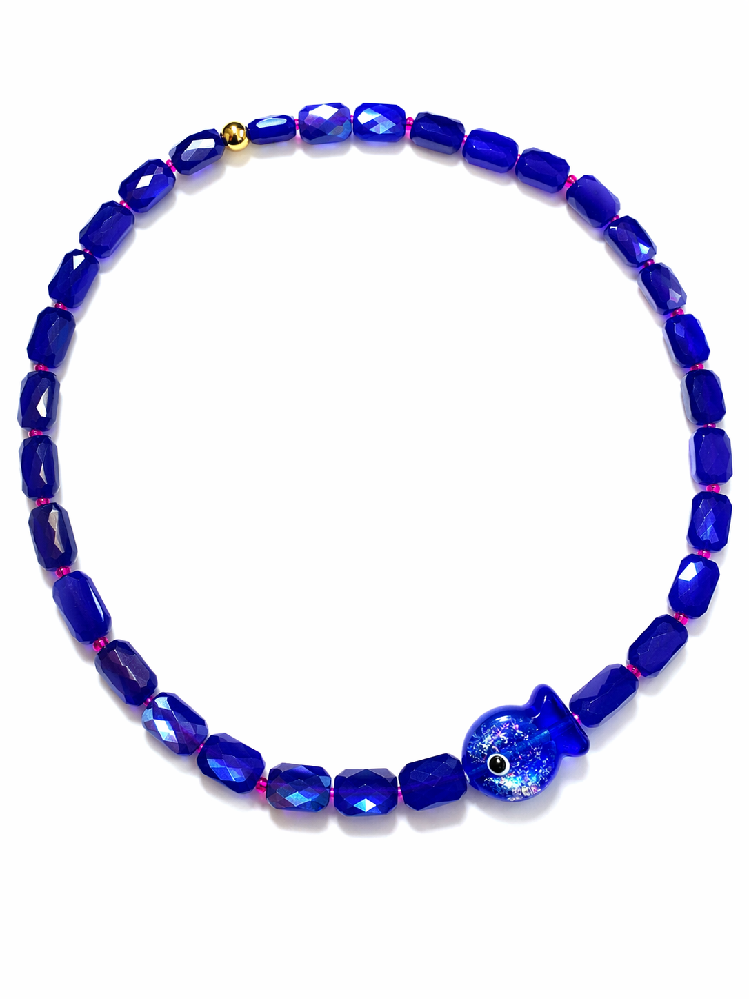 Collier Biarritz - Fait main - Poisson en verre