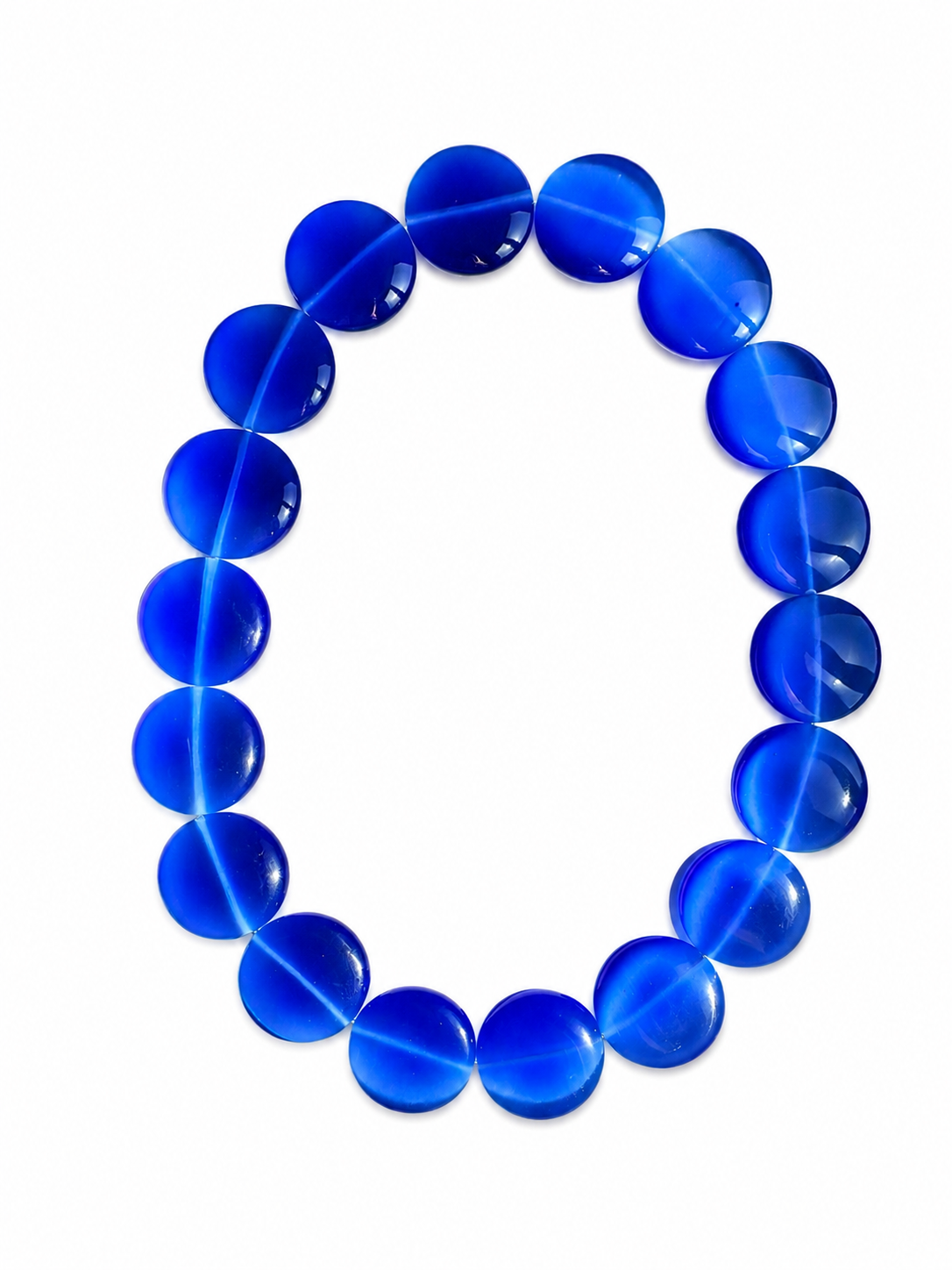 Collier Galet - Myrtille - Fait main, perles de verre
