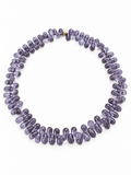 Collier Gouttes - Lavande - Fait main, perles de verre