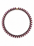 Collier Gouttes fin - Mauve - Fait main, perles de verre