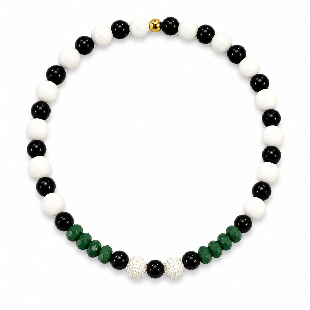 Collier Piano Verde - Fait main