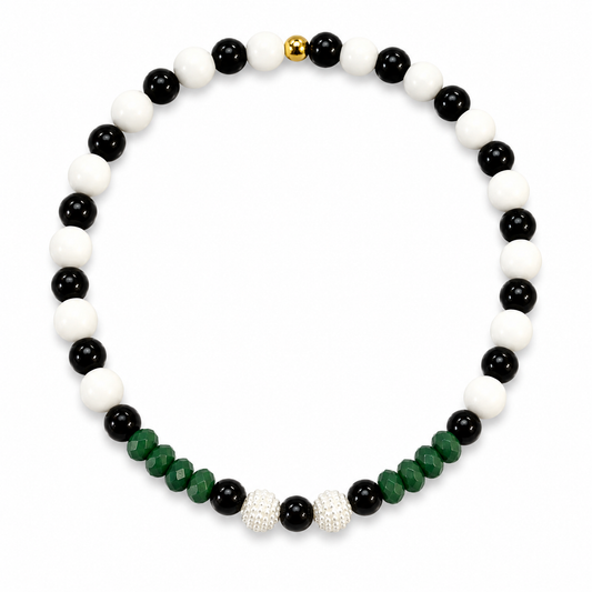 Collier Piano Verde - Fait main