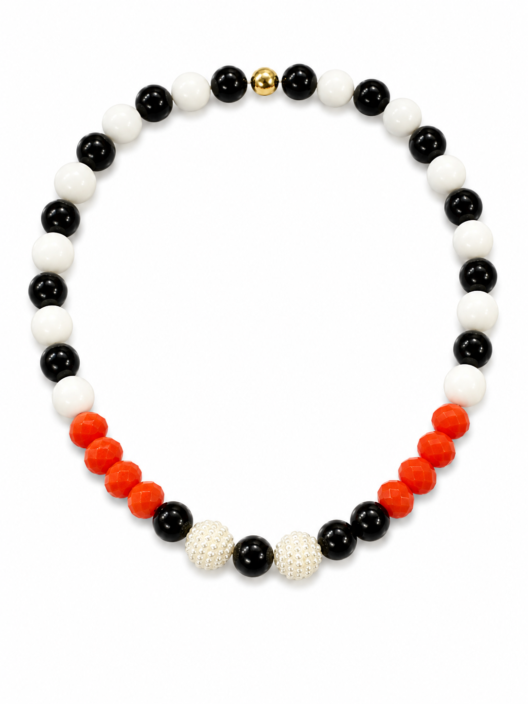 Collier Piano Orange - Fait main